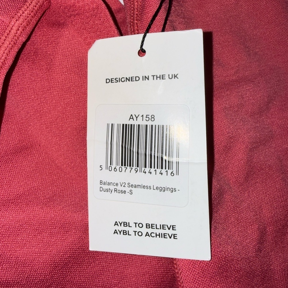 NWT ABYL Women’s Balance V2 Seamless Leggings in Dusty Rose Size Small - Picture 2 of 4